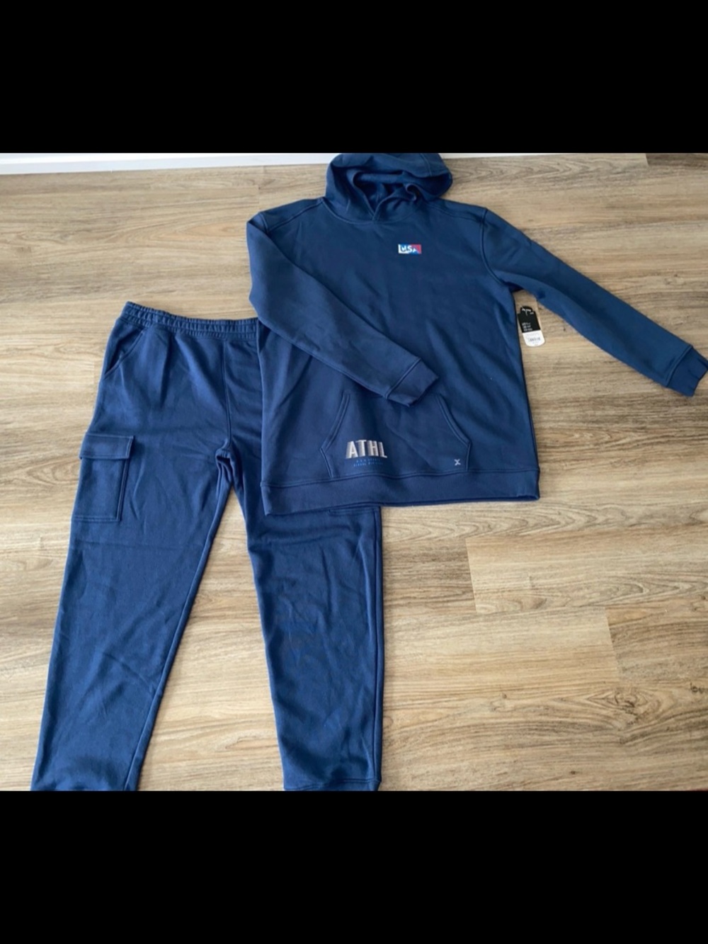 Xersion Navy Blue Hoodie and Joggers Set